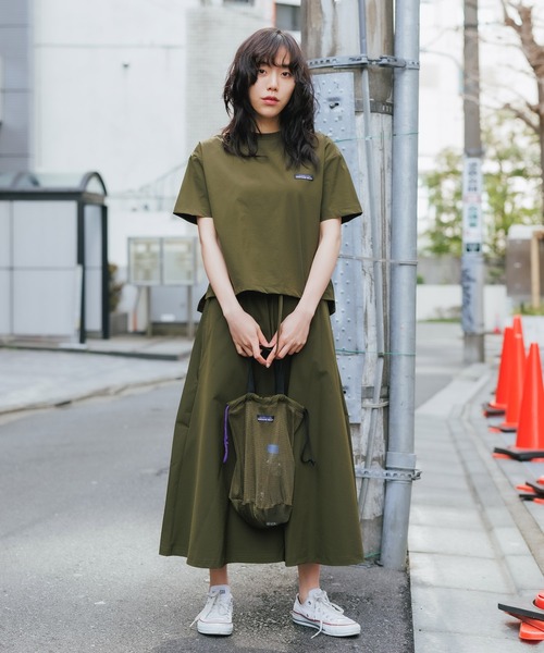THOUSAND MILE(サウザンドマイル)の「THOUSAND MILE/サウザンドマイル SUMMER VACATION SKIRT SET UP スカートセットアップ(Tシャツ/カットソー・レディース・ベージュ/オリーブ/ブラック・FREE)」の8枚目の写真
