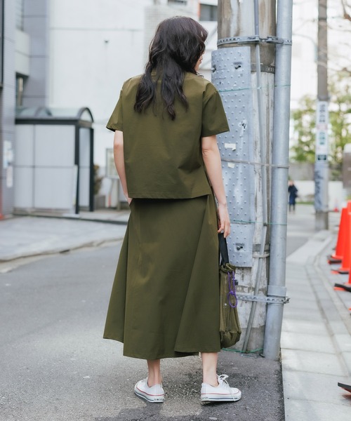 THOUSAND MILE(サウザンドマイル)の「THOUSAND MILE/サウザンドマイル SUMMER VACATION SKIRT SET UP スカートセットアップ(Tシャツ/カットソー・レディース・ベージュ/オリーブ/ブラック・FREE)」の9枚目の写真