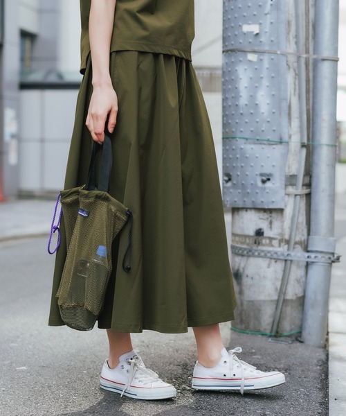 THOUSAND MILE(サウザンドマイル)の「THOUSAND MILE/サウザンドマイル SUMMER VACATION SKIRT SET UP スカートセットアップ(Tシャツ/カットソー・レディース・ベージュ/オリーブ/ブラック・FREE)」の5枚目の写真