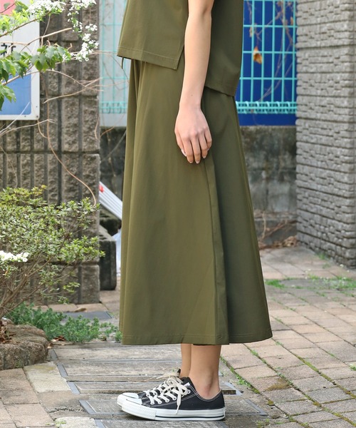 THOUSAND MILE(サウザンドマイル)の「THOUSAND MILE/サウザンドマイル SUMMER VACATION SKIRT SET UP スカートセットアップ(Tシャツ/カットソー・レディース・ベージュ/オリーブ/ブラック・FREE)」の12枚目の写真