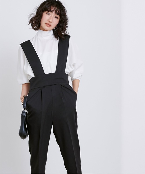 UR'S（ユアーズ）の「ハイウエストサロペット（その他パンツ・レディース・ブラック/ネイビー/グレー・S/M/L）」の21枚目の写真