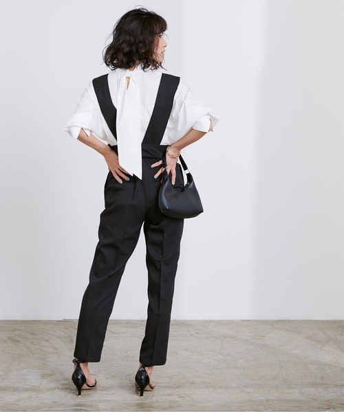 UR'S（ユアーズ）の「ハイウエストサロペット（その他パンツ・レディース・ブラック/ネイビー/グレー・S/M/L）」の19枚目の写真