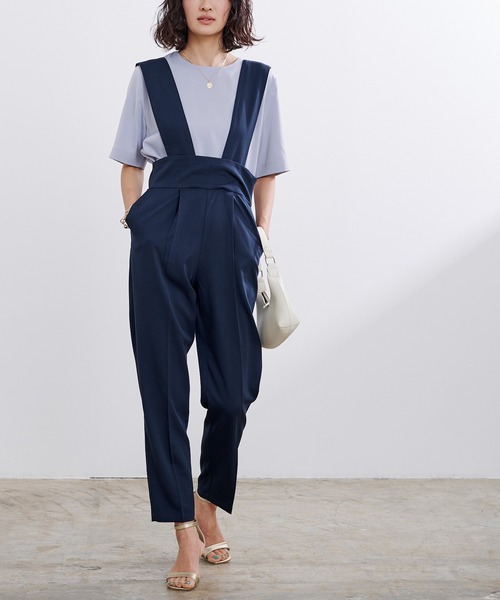 UR'S（ユアーズ）の「ハイウエストサロペット（その他パンツ・レディース・ブラック/ネイビー/グレー・S/M/L）」の11枚目の写真