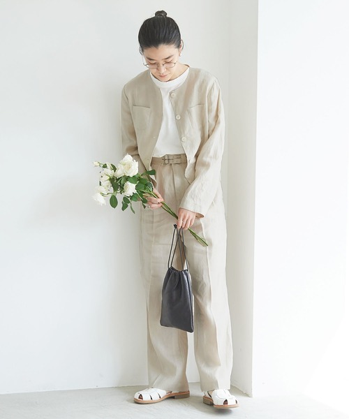 fig London（フィグロンドン）の「lady LINEN グルカPT