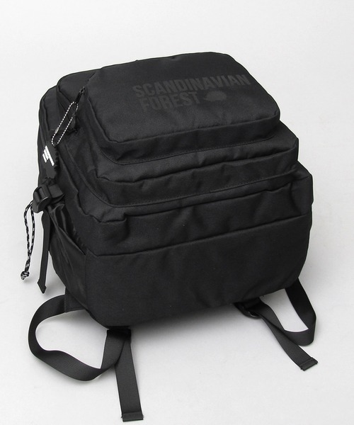 SCANDINAVIAN FOREST(スカンジナビアン・フォレスト)の「SCANDINAVIAN FOREST / スカンジナビアンフォレスト / ポリエステル ロゴプリント デイパック / バックパック / ハリネズミ / 大きめ / ラバーチャーム付き(バックパック/リュック・レディース・ブラック・FREE)」の7枚目の写真