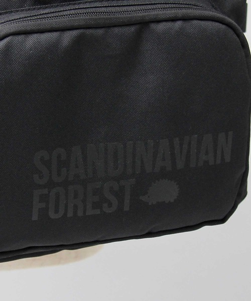 SCANDINAVIAN FOREST(スカンジナビアン・フォレスト)の「SCANDINAVIAN FOREST / スカンジナビアンフォレスト / ポリエステル ロゴプリント デイパック / バックパック / ハリネズミ / 大きめ / ラバーチャーム付き(バックパック/リュック・レディース・ブラック・FREE)」の10枚目の写真