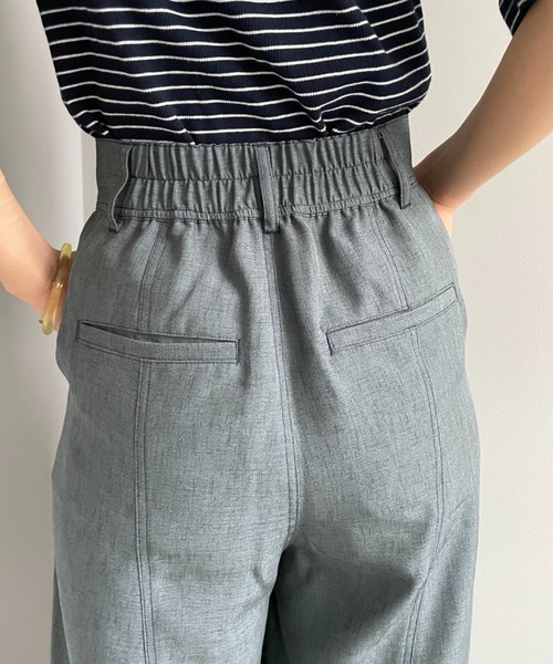 CIAOPANIC（チャオパニック）の「セットアップ可！リネンライクステッチワイドパンツ（その他パンツ・レディース・チャコールグレー/スカイブルー/グリーン・SMALL/MEDIUM）」の15枚目の写真