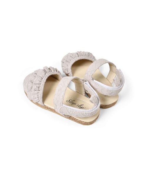 SLAP SLIP（スラップスリップ）の「花柄 刺繍 レース フリル ストラップ サンダル (14~18cm)（サンダル・キッズ・ピンク/ベージュ・15 /17/16/14/18）」の17枚目の写真