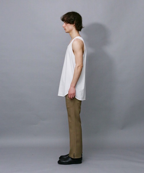 Iroquois(イロコイ)の「IROQUOIS イロコイ / LAYERED LONG T/T レイヤードロングタンクトップ / 179200(タンクトップ・メンズ・ブラック/オフホワイト/ベージュ/チャコールグレー・1/2/3)」の10枚目の写真