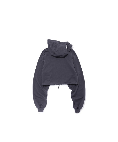 MSCHF(ミスチーフ)の「CROPPED SIDE ZIP HOODIE(ブルゾン・レディース・チャコールグレー・S/M)」の6枚目の写真