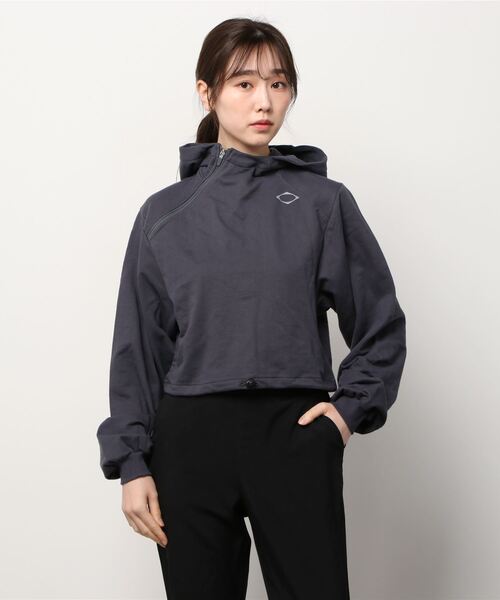 MSCHF(ミスチーフ)の「CROPPED SIDE ZIP HOODIE(ブルゾン・レディース・チャコールグレー・S/M)」の9枚目の写真