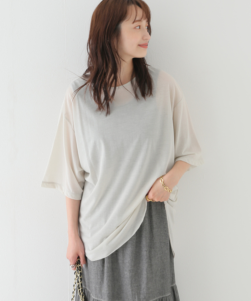 セール】【OUD/ウード】 シアーTシャツ（Tシャツ/カットソー