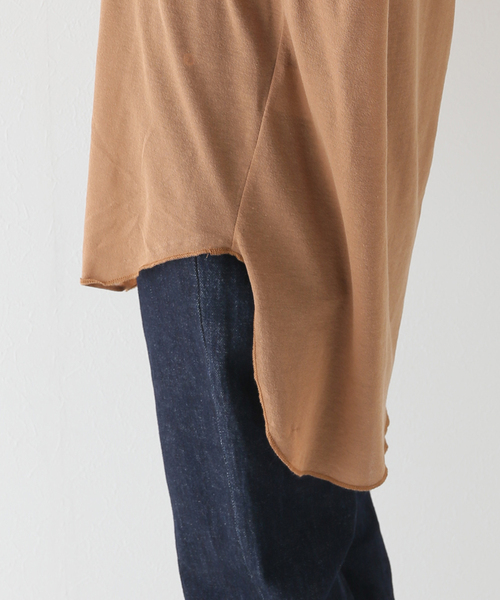 SLOBE IENA(スローブイエナ)の「【OUD/ウード】 シアーTシャツ(Tシャツ/カットソー・レディース・チャコールグレー/オレンジ/ブラウン・FREE)」の15枚目の写真