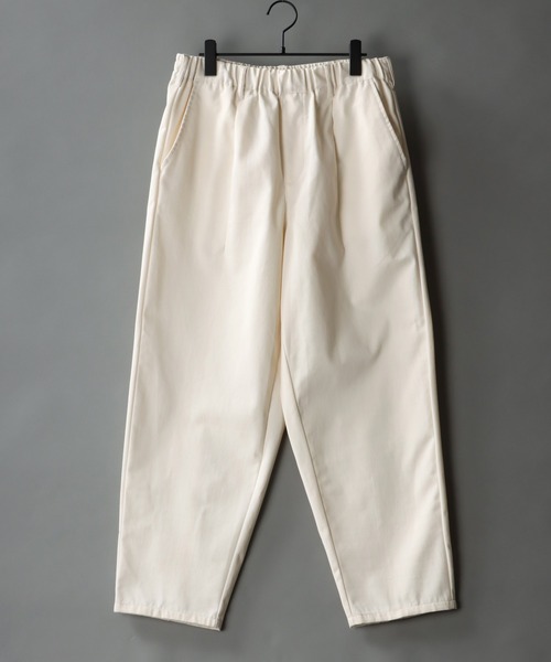 SITRY（シトリー）の「T/C wide balloon pants/タック ワイド バルーンパンツ/カラーパンツ（スラックス・メンズ・アイボリー/グレー系その他/ブラック/ブラック系その他/ベージュ/ベージュ系その他/グリーン・M/L/XL）」の2枚目の写真