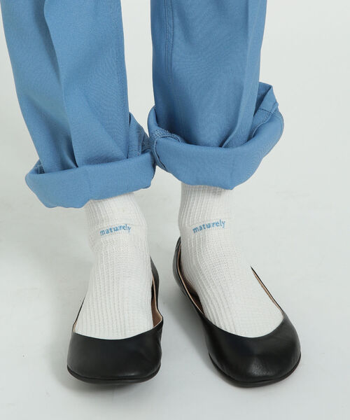 maturely（マチュアリー）の「maturely / Thermal Sox（ソックス/靴下・レディース・ホワイト/ラベンダー/グリーン系その他3/レッド系その他3・ONE SIZE）」の2枚目の写真