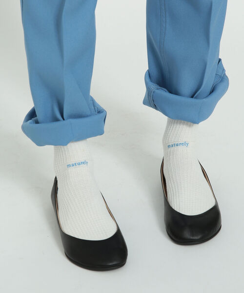 maturely（マチュアリー）の「maturely / Thermal Sox（ソックス/靴下・レディース・ホワイト/ラベンダー/グリーン系その他3/レッド系その他3・ONE SIZE）」の5枚目の写真