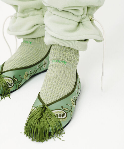 maturely（マチュアリー）の「maturely / Thermal Sox（ソックス/靴下・レディース・ホワイト/ラベンダー/グリーン系その他3/レッド系その他3・ONE SIZE）」の6枚目の写真