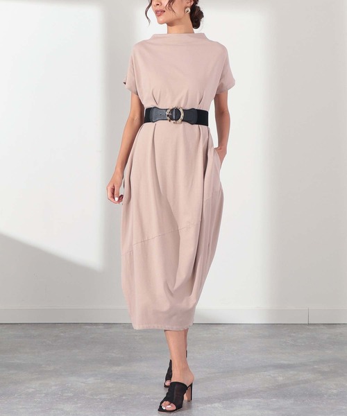 Settimissimo（セッティミッシモ）の「バルーンシルエットポケット付コットンロングワンピース（ワンピース・レディース・ベージュ/グリーン/ブラック・FREE）」の19枚目の写真