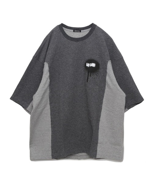 Undercoverism(アンダーカバイズム)の「UI2B4804(Tシャツ/カットソー・メンズ・カーキ/ヘザーチャコール/ブラック・3/2/4)」の1枚目の写真