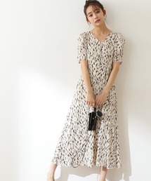 N.(N. Natural Beauty Basic) | ヘンケイアニマルギャザーショルダーワンピース(ワンピース)