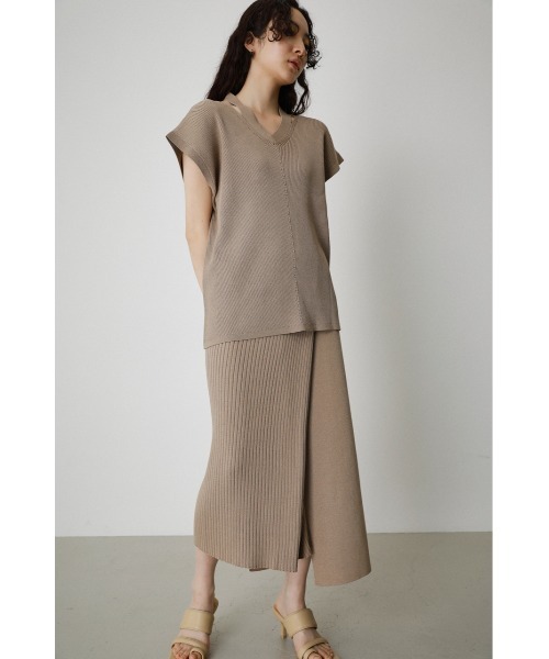 スカート Eaphi RANDOM RIB KNIT SKIRT Eaphi スカート（eaphi random rib knit skirt リブニットスカート）