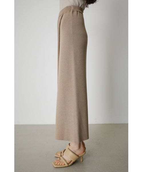 RANDOM RIB KNIT WRAP SKIRT/ランダムリブニットラップスカート