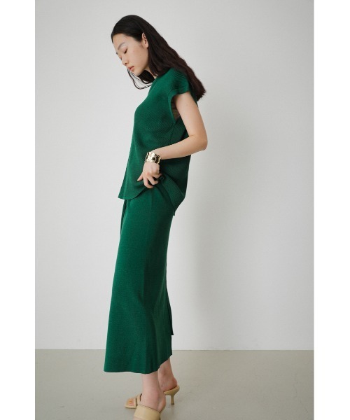 RANDOM RIB KNIT WRAP SKIRT/ランダムリブニットラップスカート