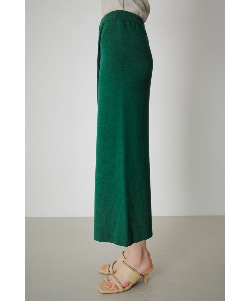 RANDOM RIB KNIT WRAP SKIRT/ランダムリブニットラップスカート