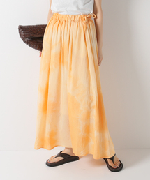 【enrica/エンリカ】ギャザースカート Natural dye