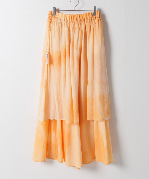 IENA(イエナ)の「【enrica/エンリカ】ギャザースカート Natural dye(スカート・レディース・オレンジ・FREE)」の13枚目の写真