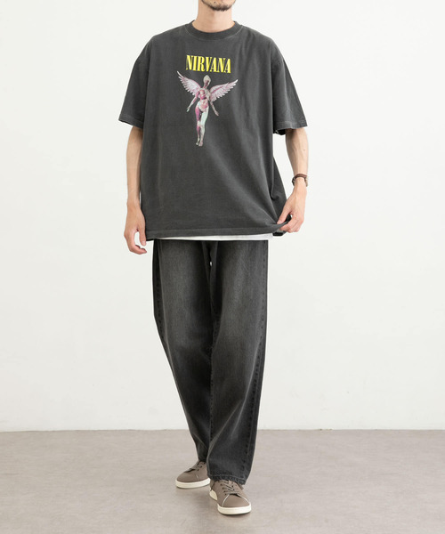 URBAN RESEARCH（アーバンリサーチ）の「URBAN RESEARCH iD　NIRVANA IN UTERO SHORT-SLEEV TEE（Tシャツ/カットソー・メンズ・ナチュラル/スミクロ・MEDIUM/LARGE）」の4枚目の写真