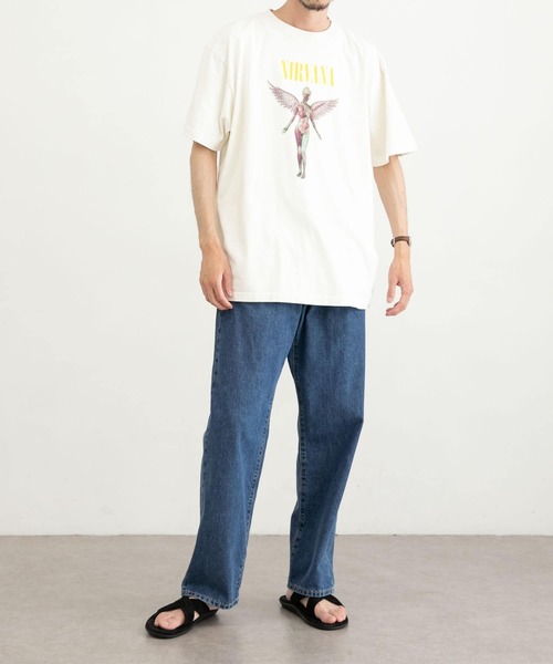 URBAN RESEARCH（アーバンリサーチ）の「URBAN RESEARCH iD　NIRVANA IN UTERO SHORT-SLEEV TEE（Tシャツ/カットソー・メンズ・ナチュラル/スミクロ・MEDIUM/LARGE）」の6枚目の写真