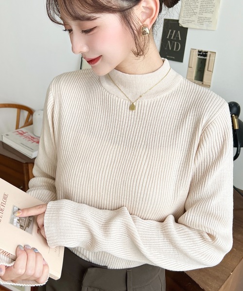 新品♦︎アパルトモン♦︎ボトルネックニットプルオーバー フォックス混ボトルネックニットプルオーバー/le.coeur blanc(ルクール