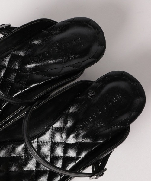 LOWRYS FARM（ローリーズファーム）の「ベルトヒールミュール　353638（サンダル・レディース・ブラック/アイボリー・MEDIUM/LARGE）」の12枚目の写真