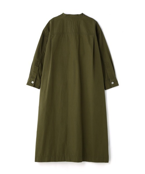 MHL.（エムエイチエル）の「DRY COTTON POPLIN（ワンピース・レディース・カーキ/ブルー・2/1）」の5枚目の写真