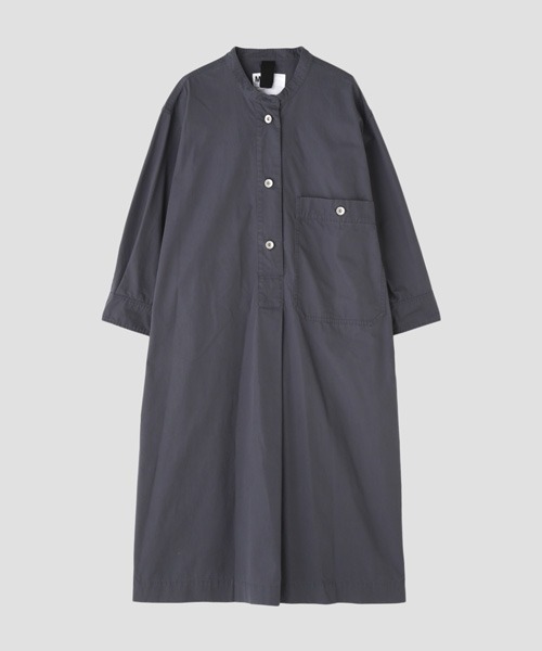 MHL.（エムエイチエル）の「DRY COTTON POPLIN（ワンピース・レディース・カーキ/ブルー・2/1）」の9枚目の写真