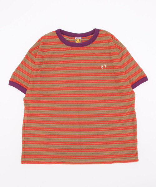 HANGTEN（ハンテン）の「【HANG TEN/ハンテン×JOURNAL STANDARD】別注 リンガーTシャツ（Tシャツ/カットソー・メンズ・ネイビー/グリーン/ウッド/ホワイト系その他/ブラウン/ブルー・MEDIUM/LARGE）」の3枚目の写真