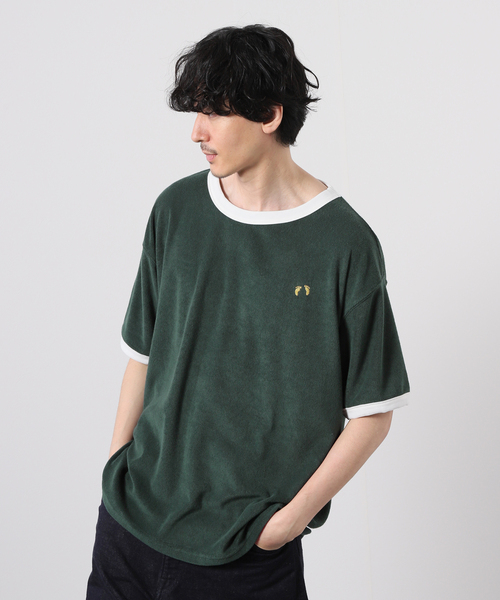 HANGTEN（ハンテン）の「【HANG TEN/ハンテン×JOURNAL STANDARD】別注 リンガーTシャツ（Tシャツ/カットソー・メンズ・ネイビー/グリーン/ウッド/ホワイト系その他/ブラウン/ブルー・MEDIUM/LARGE）」の5枚目の写真