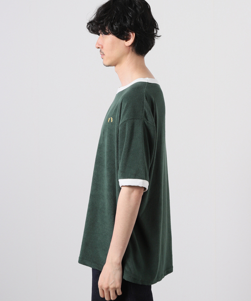 HANGTEN（ハンテン）の「【HANG TEN/ハンテン×JOURNAL STANDARD】別注 リンガーTシャツ（Tシャツ/カットソー・メンズ・ネイビー/グリーン/ウッド/ホワイト系その他/ブラウン/ブルー・MEDIUM/LARGE）」の9枚目の写真