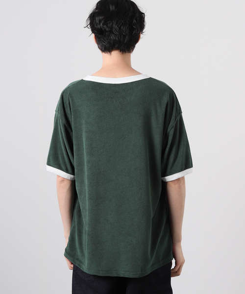 HANGTEN（ハンテン）の「【HANG TEN/ハンテン×JOURNAL STANDARD】別注 リンガーTシャツ（Tシャツ/カットソー・メンズ・ネイビー/グリーン/ウッド/ホワイト系その他/ブラウン/ブルー・MEDIUM/LARGE）」の10枚目の写真