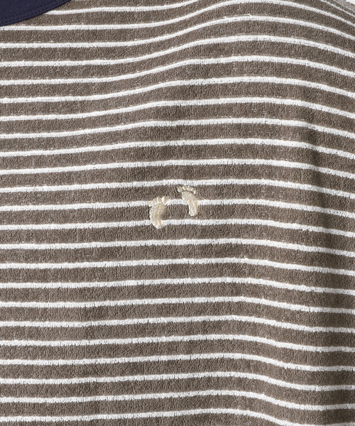 HANGTEN（ハンテン）の「【HANG TEN/ハンテン×JOURNAL STANDARD】別注 リンガーTシャツ（Tシャツ/カットソー・メンズ・ネイビー/グリーン/ウッド/ホワイト系その他/ブラウン/ブルー・MEDIUM/LARGE）」の17枚目の写真