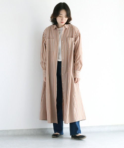 Curensology クレイジーパターンロングシャツワンピース Curensology（カレンソロジー）の「Curensology(カレンソロジー