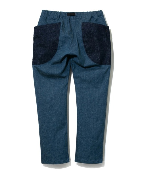 ゴースローキャラバン ネップ入りデニム 脇ポケットパンツ ブルー サイズ 5 ゴースローキャラバン ネップ入りデニム 脇ポケットパンツ