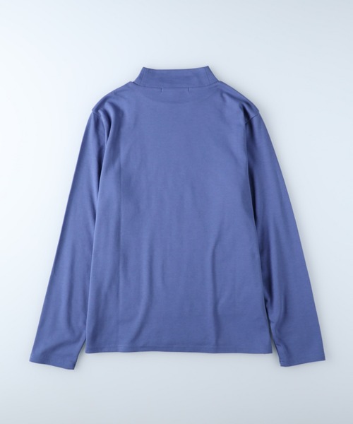 HONEYSUCKLE ROSE（ハニーサックルローズ）の「【HONEYSUCKLE ROSE】モックネックロンＴ（Tシャツ/カットソー・レディース・グリーン/ブルー/イエロー/ホワイト/ブラック/ブラウン・S/M/L）」の7枚目の写真