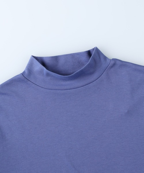 HONEYSUCKLE ROSE（ハニーサックルローズ）の「【HONEYSUCKLE ROSE】モックネックロンＴ（Tシャツ/カットソー・レディース・グリーン/ブルー/イエロー/ホワイト/ブラック/ブラウン・S/M/L）」の8枚目の写真