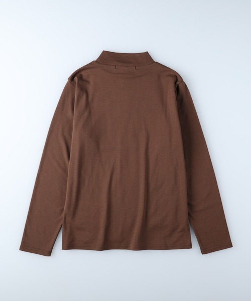 HONEYSUCKLE ROSE（ハニーサックルローズ）の「【HONEYSUCKLE ROSE】モックネックロンＴ（Tシャツ/カットソー・レディース・グリーン/ブルー/イエロー/ホワイト/ブラック/ブラウン・S/M/L）」の11枚目の写真