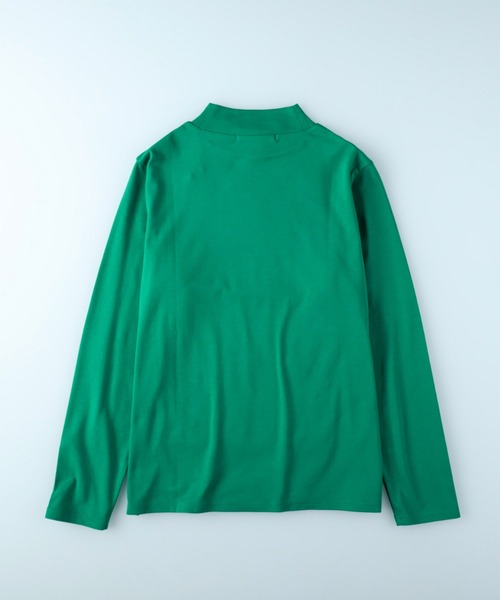 HONEYSUCKLE ROSE（ハニーサックルローズ）の「【HONEYSUCKLE ROSE】モックネックロンＴ（Tシャツ/カットソー・レディース・グリーン/ブルー/イエロー/ホワイト/ブラック/ブラウン・S/M/L）」の13枚目の写真