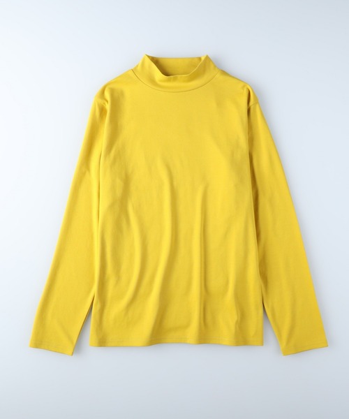 HONEYSUCKLE ROSE（ハニーサックルローズ）の「【HONEYSUCKLE ROSE】モックネックロンＴ（Tシャツ/カットソー・レディース・グリーン/ブルー/イエロー/ホワイト/ブラック/ブラウン・S/M/L）」の14枚目の写真