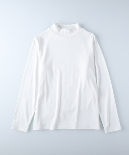 HONEYSUCKLE ROSE（ハニーサックルローズ）の「【HONEYSUCKLE ROSE】モックネックロンＴ（Tシャツ/カットソー・レディース・グリーン/ブルー/イエロー/ホワイト/ブラック/ブラウン・S/M/L）」の16枚目の写真