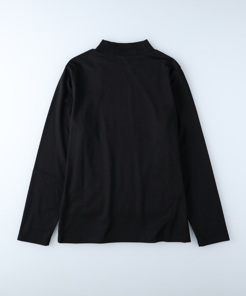 HONEYSUCKLE ROSE（ハニーサックルローズ）の「【HONEYSUCKLE ROSE】モックネックロンＴ（Tシャツ/カットソー・レディース・グリーン/ブルー/イエロー/ホワイト/ブラック/ブラウン・S/M/L）」の19枚目の写真